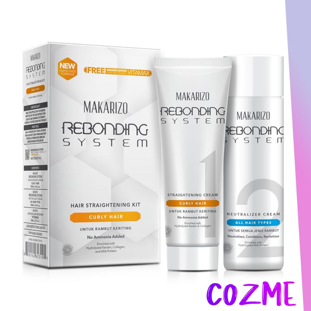 Makarizo Rebonding System SSS Pelurus Rambut Keriting / Ikal 120gr