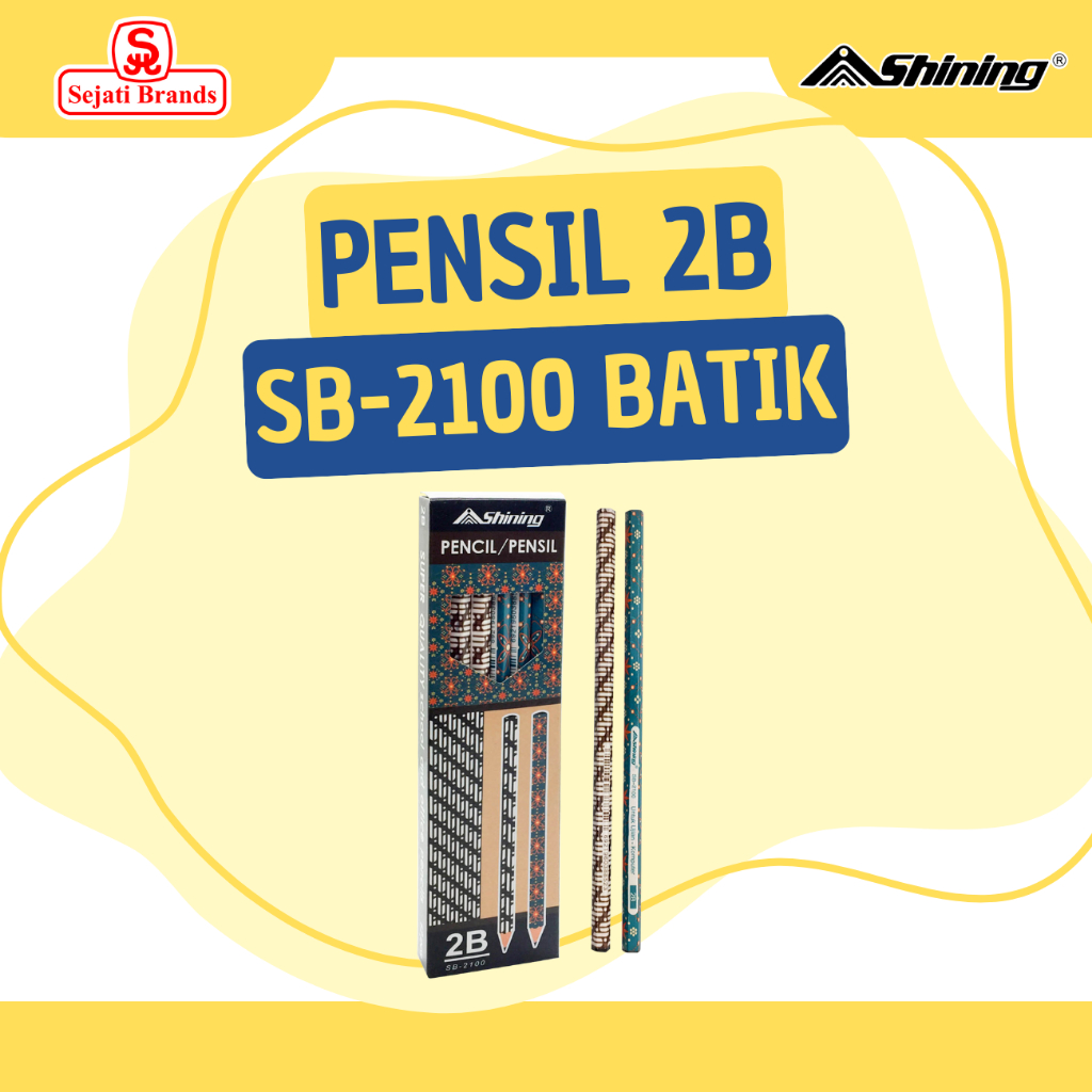 

Shining Pensil 2B Batik ( SB-2100 )- 12 LUSIN/ 144 PCS