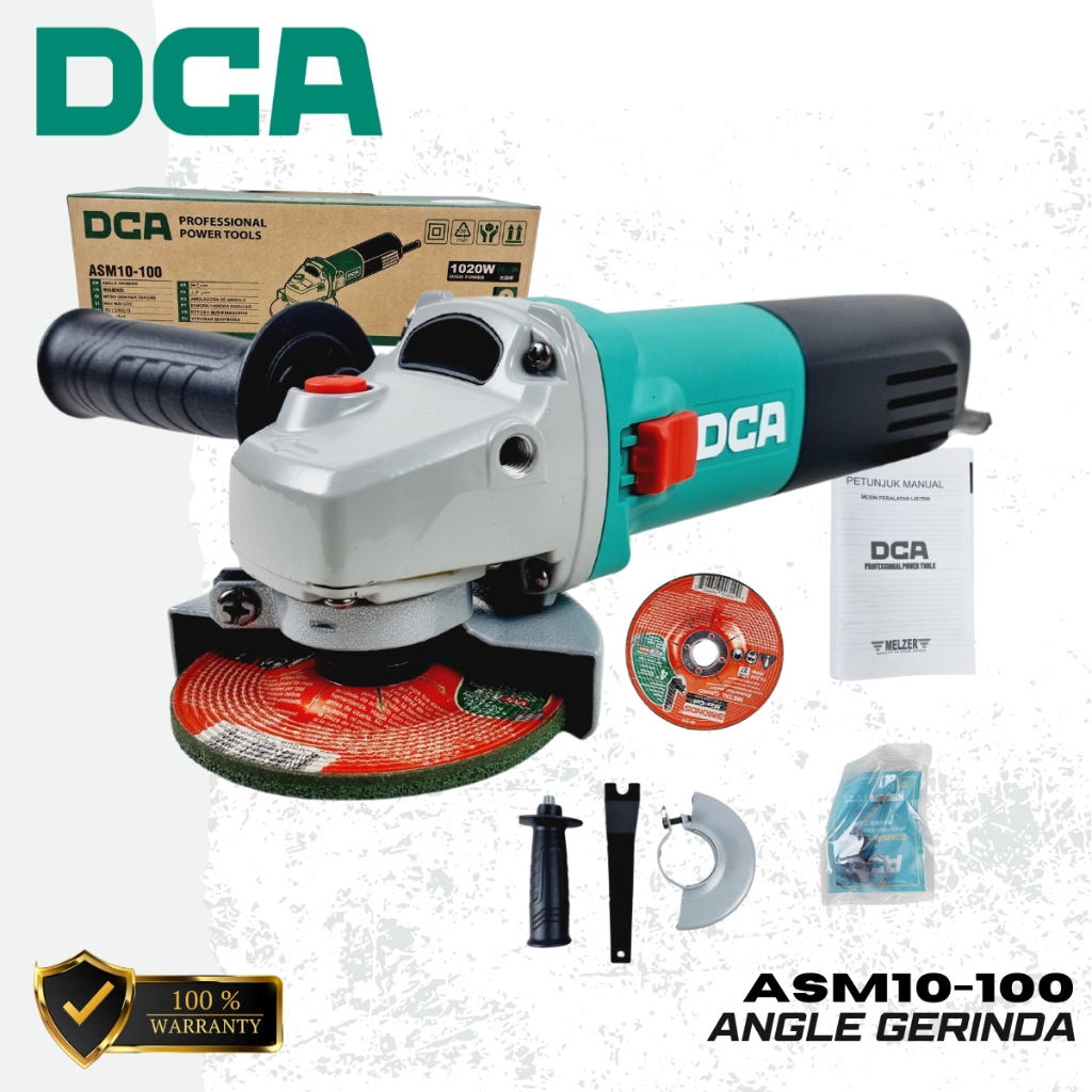 DCA ASM10-100 Mesin gerinda tangan VARIABLE SPEED 4 inch ASM 10-100