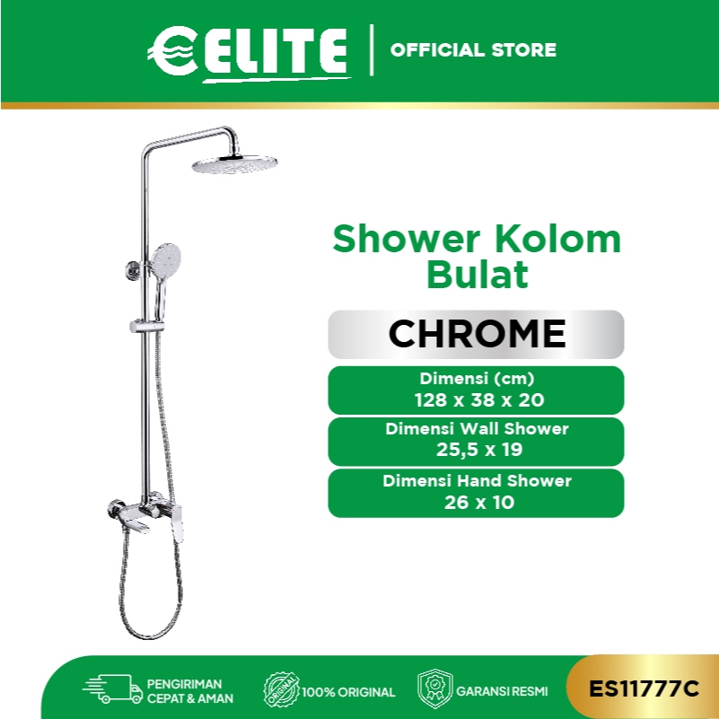 ELITE - Shower Kolom / Shower Set / Shower Kamar Mandi - Panas Dingin & Stainless Steel 304 Anti Kar