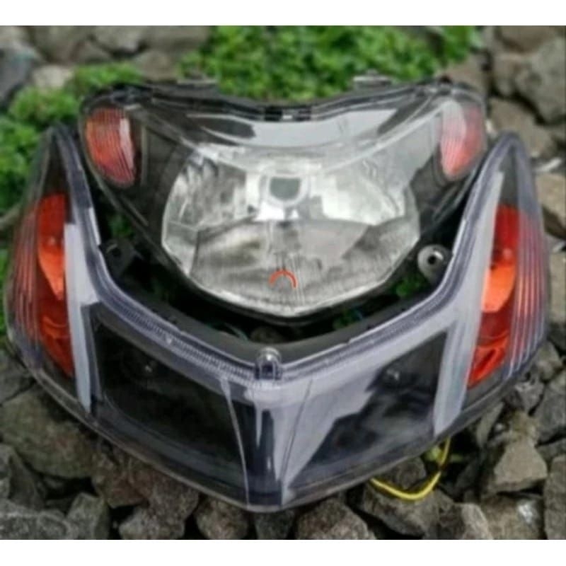 Paket Mio Smile|| Reflektor Plus Sen Mio Smile Custom Hitam Orange