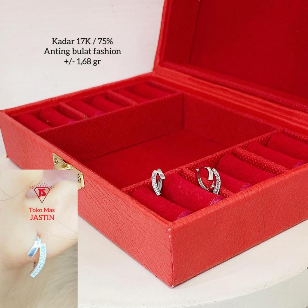 anting bulat new fashion emas kadar 17k/750