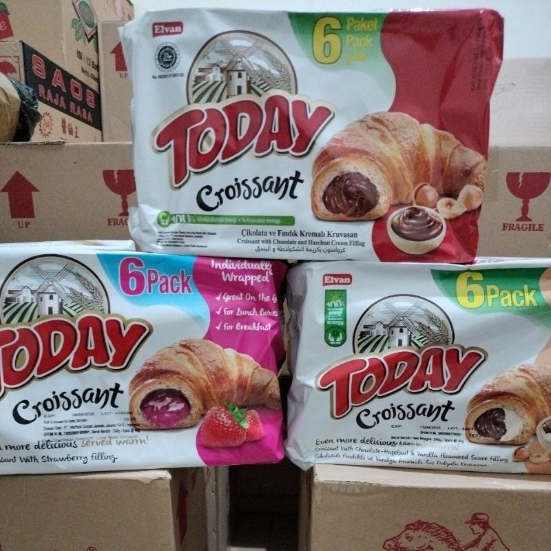 

ELVAN TODAY CROISSANT PACK ISI 6 ROTI TURKI ORIGINAL