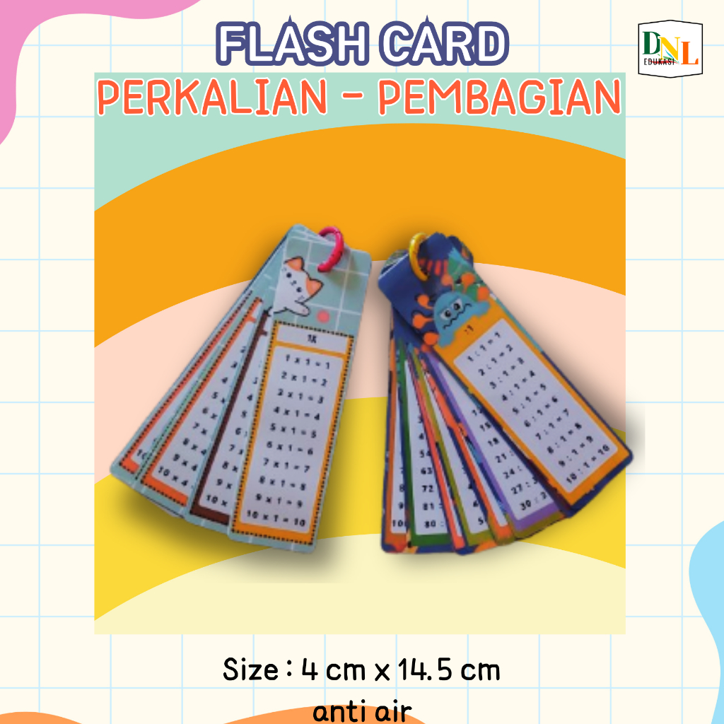 

Flash Card Pembagian / Tabel Pembagian Angka 1 - 10