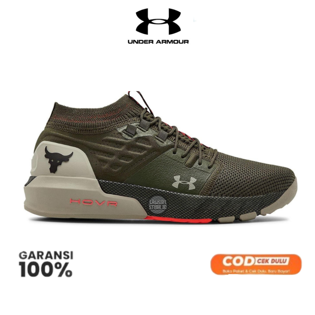 Under Armour Project Rock 2 Mens Running Shoes - Guardian Green