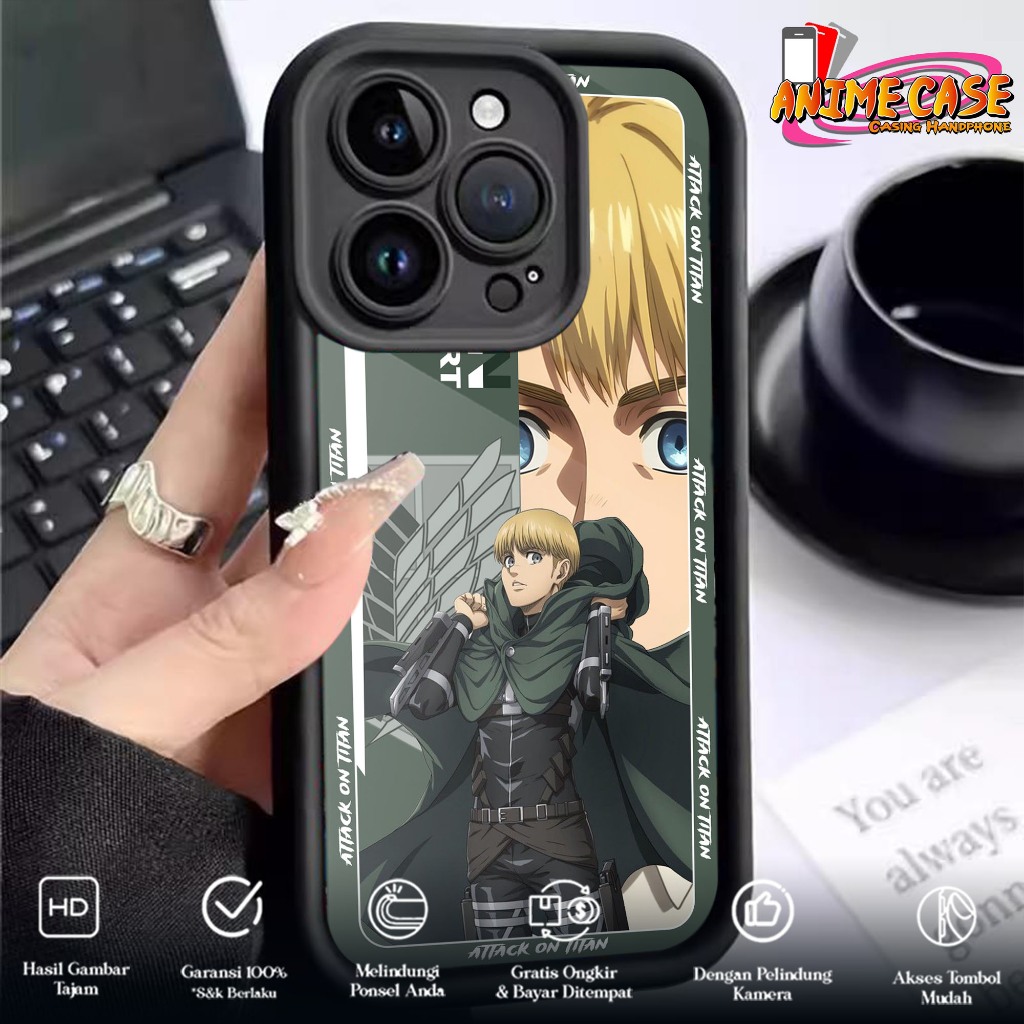 CASE ANIME AOT FOR ALL TYPE CASE HP GLOSSY HARDCASE SOFTCASE HAPE ANIME CASE