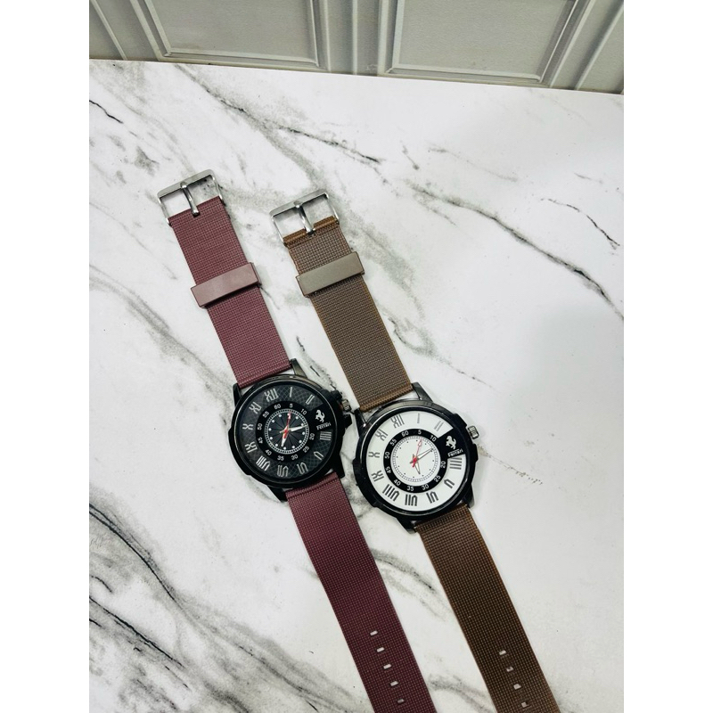 Jam Tangan Pria Prestige Ferrari Analog Quartz Elegan Premium Promo Cuci Gudang Termurah