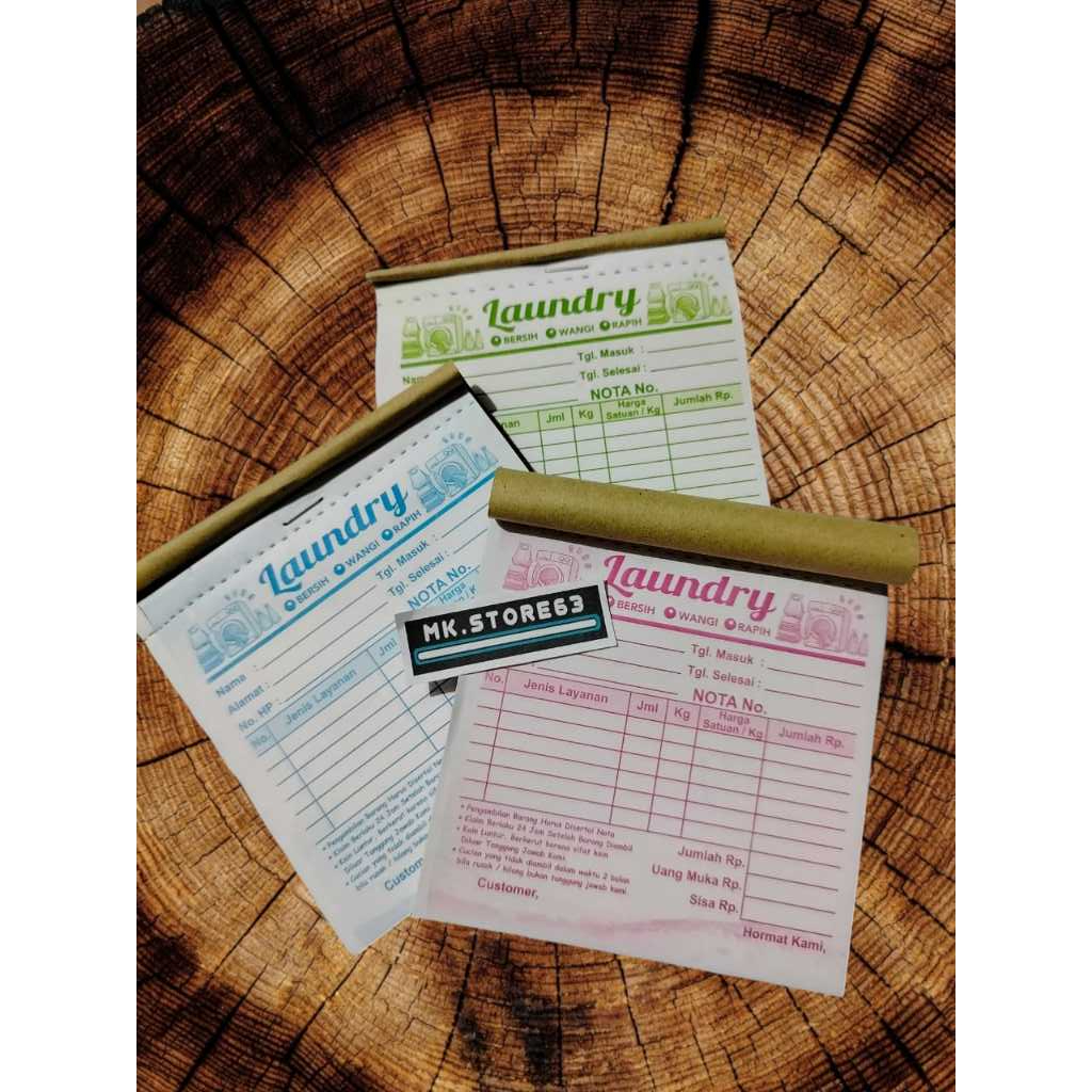 

NOTA LOUNDRY 2 PLY 1/6 FOLIO MINI | F |- SIAP KIRIM