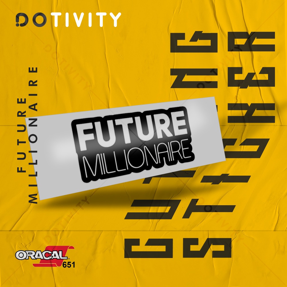 

Cutting Sticker FUTURE MILLIONAIRE