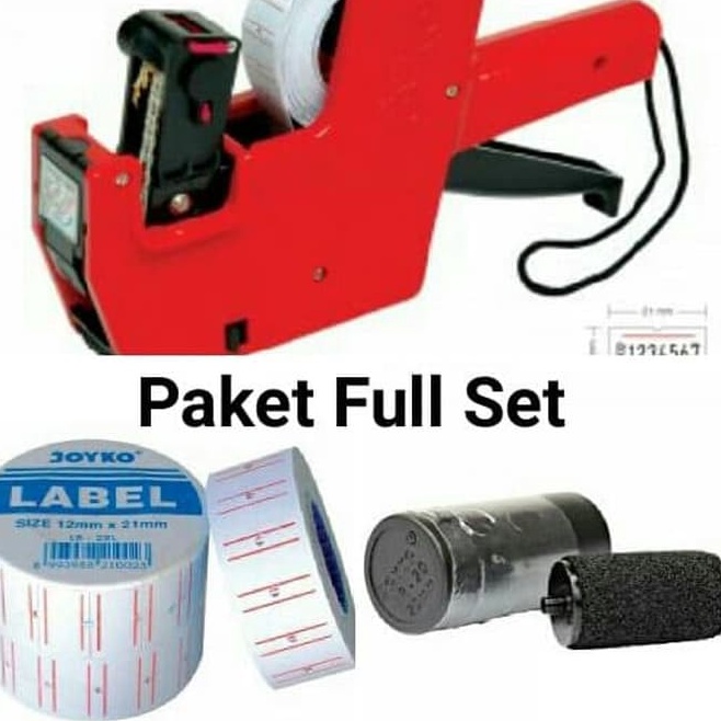 

Grosir Terpopuler label harga joyko MX 55 M alat label harga 1 baris price labeller paket full set