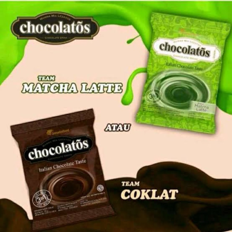 

Chocolatos Drink 24gr - 1 Renceng isi 10 pcs