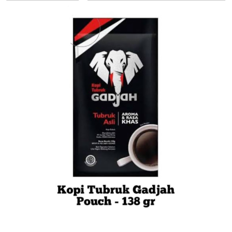 

KOPI TUBRUK GADJAH kemasan pocuh 138grm