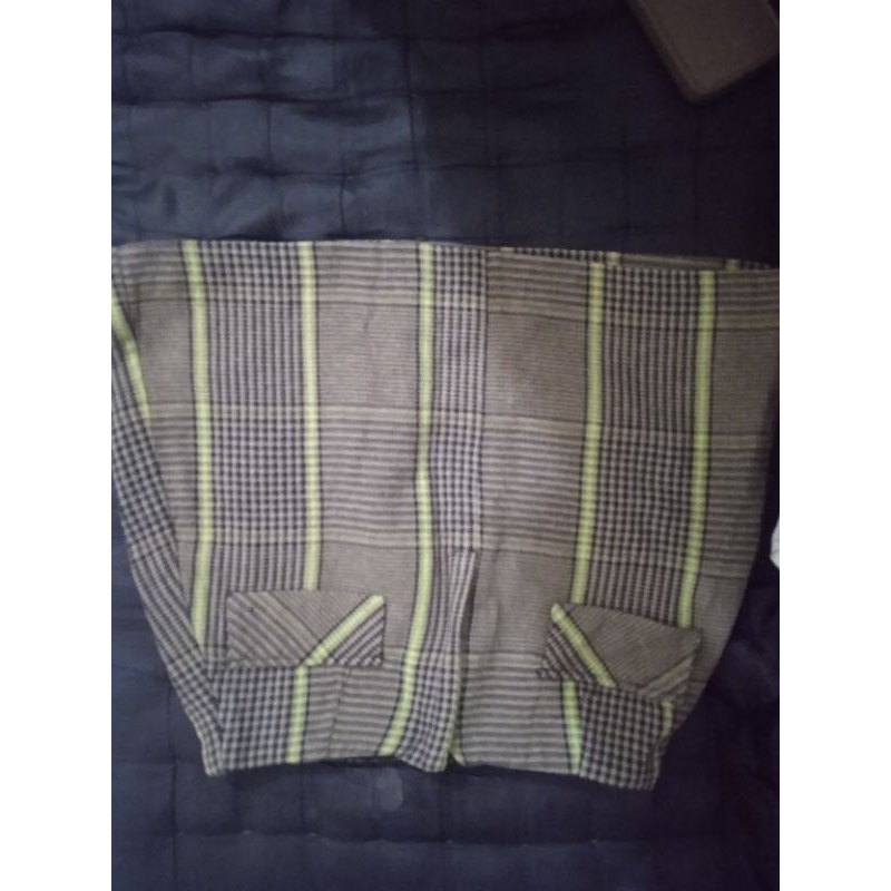 rok span motif kotak hijau
