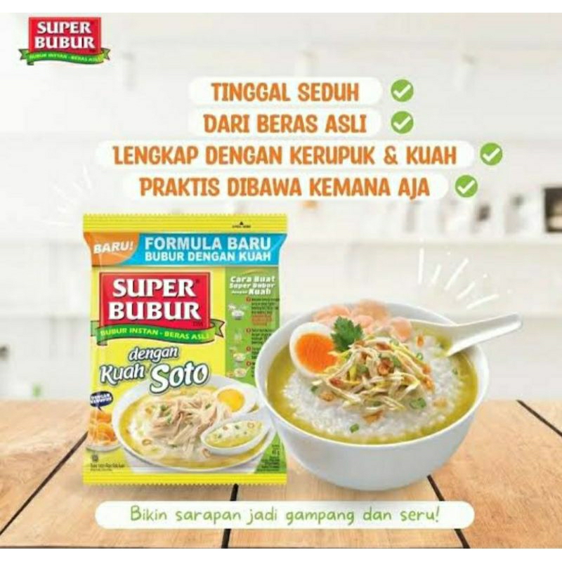 

SUPER BUBUR/BUBUR AYAM/1renteng isi 5