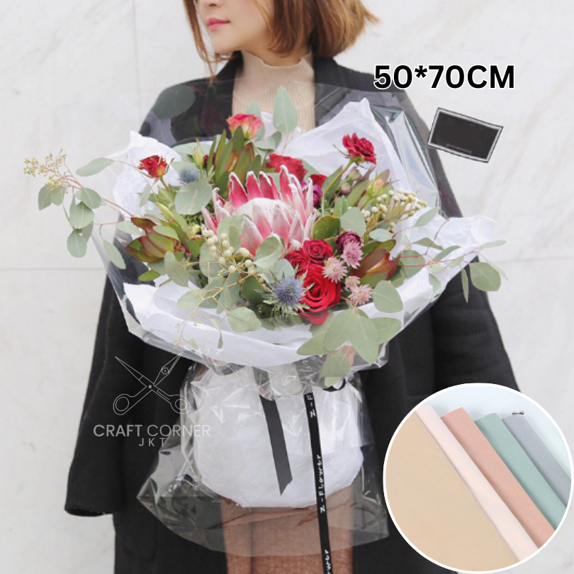 

[LBR] Kertas doorslab crinkle 50*70CM / Cello Florist Buket Bunga / Kertas Tisu Kado