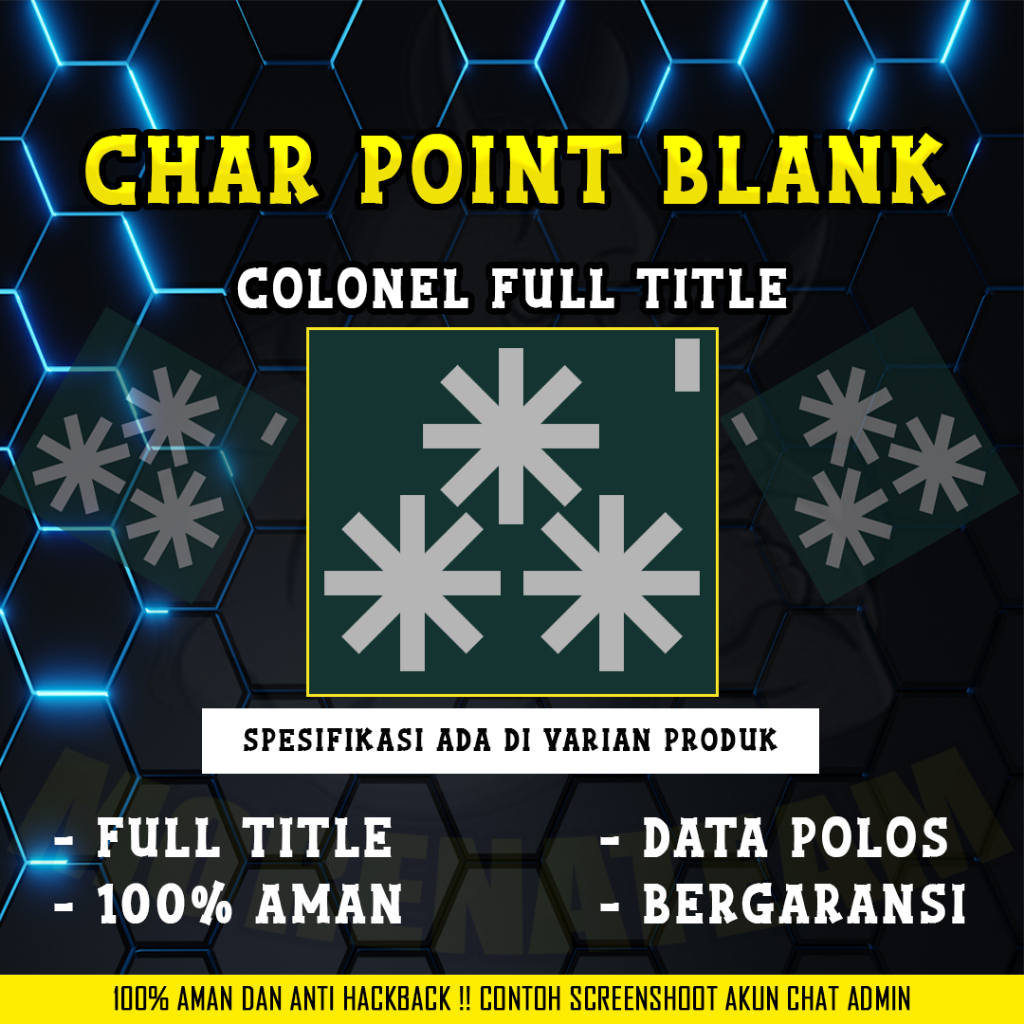PROMO CHAR POINT BLANK/CHAR PB COLONEL