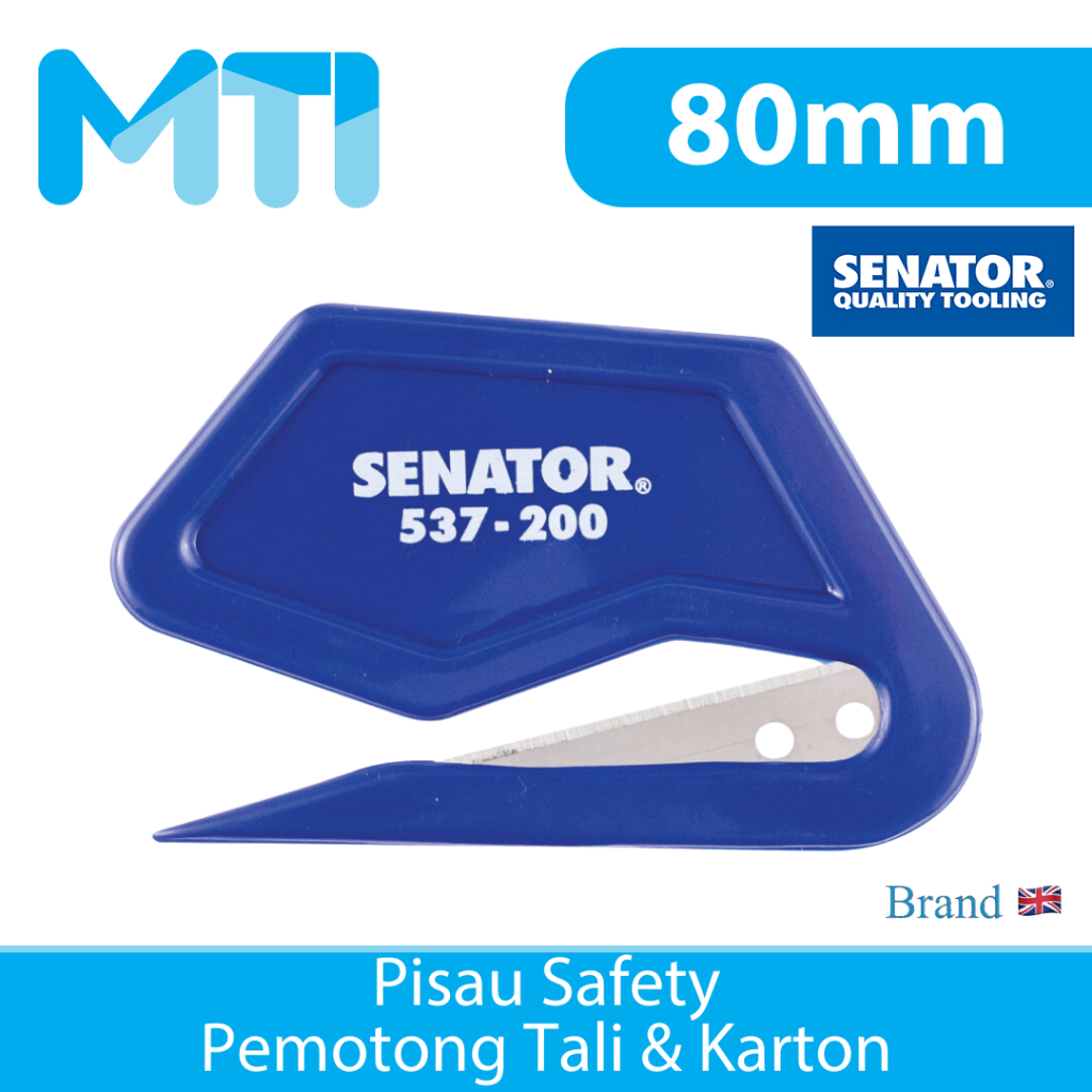 

SENATOR Pisau Safety 80mm Pemotong Tali & Karton