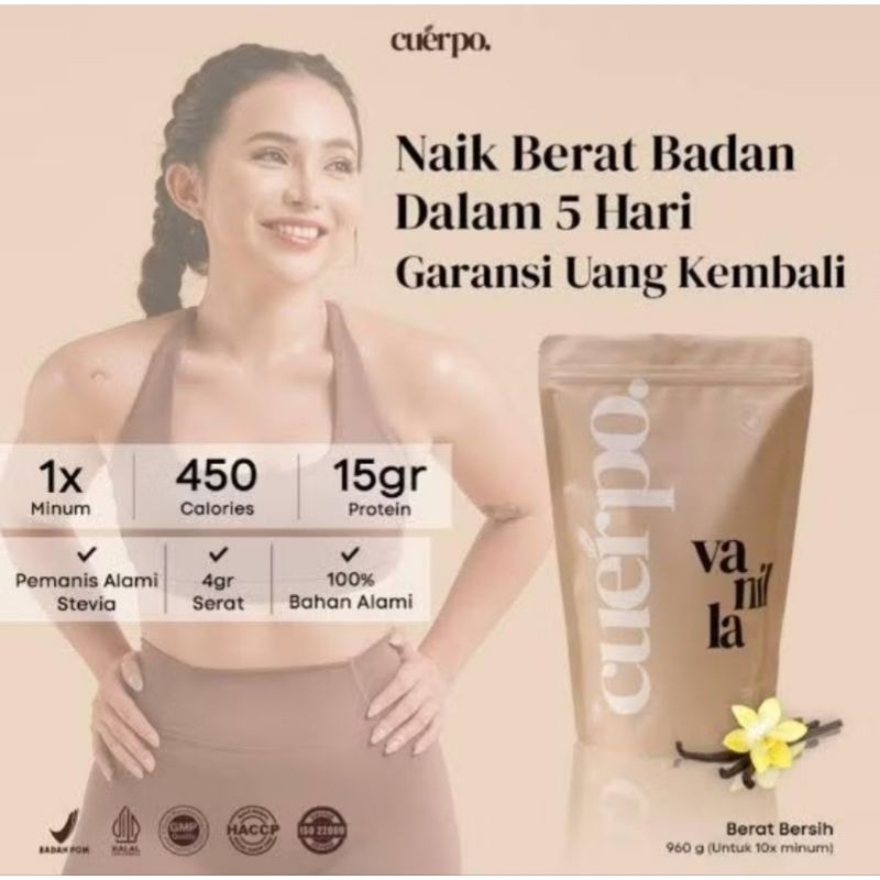 

Cuerpo Susu Tinggi Kalori & Protein 960 Gram