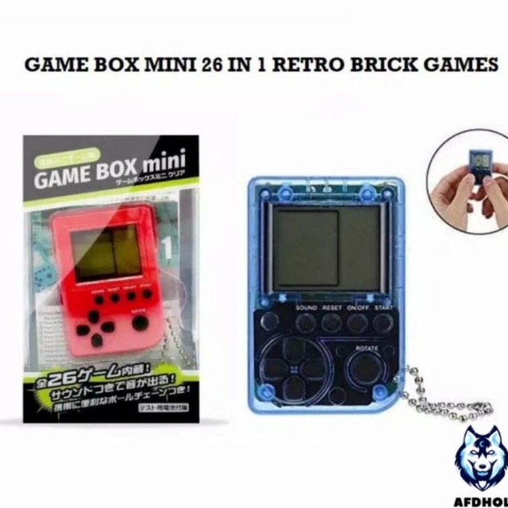 GAMEBOY GAME BOX MINI 26IN1 BRICK GAMES RETRO FC SUP GAMEBOY TETRIS MARIO RETRO GAME PERSEGI GANTUNG