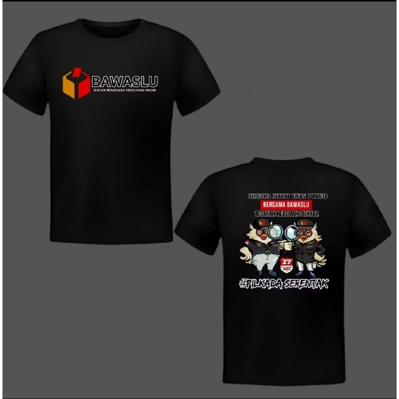 kaos Bawaslu full sablon