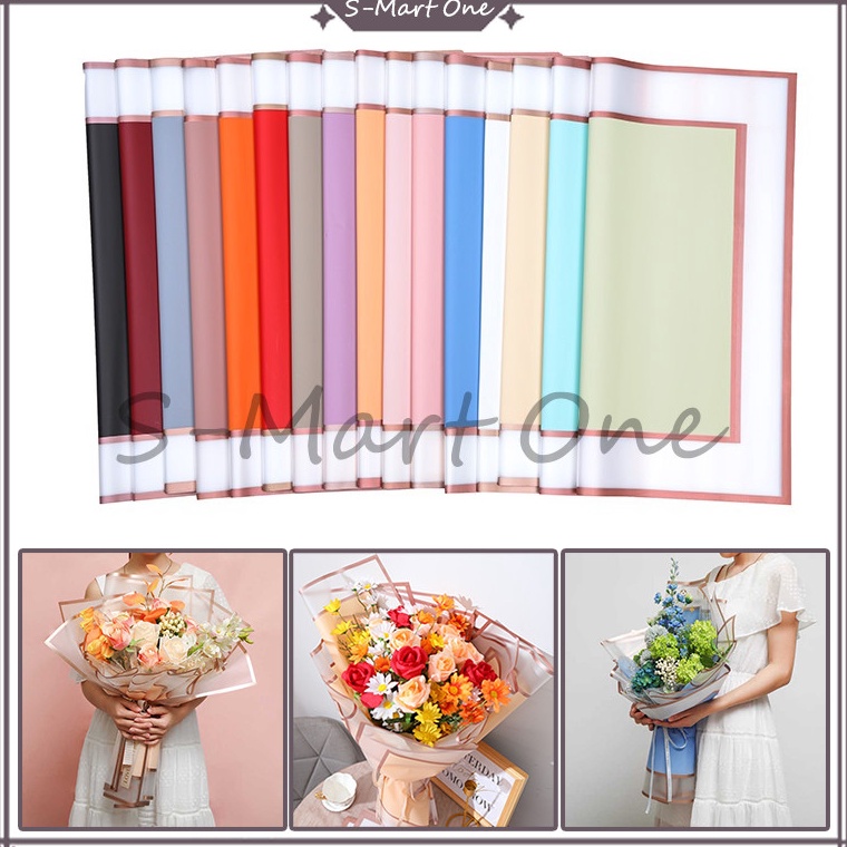 

Harga Meriah Flower Wrapping Paper Double Gold Line Kertas Buket Double Frame Gold Cellophane Double Gold Premium Paper Florist Kertas Buket Bunga Korea Kertas Bunga