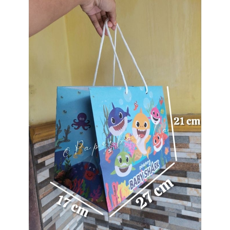 

Paperbag Bento Baby Shark Full Colour Nasi Bento Murah