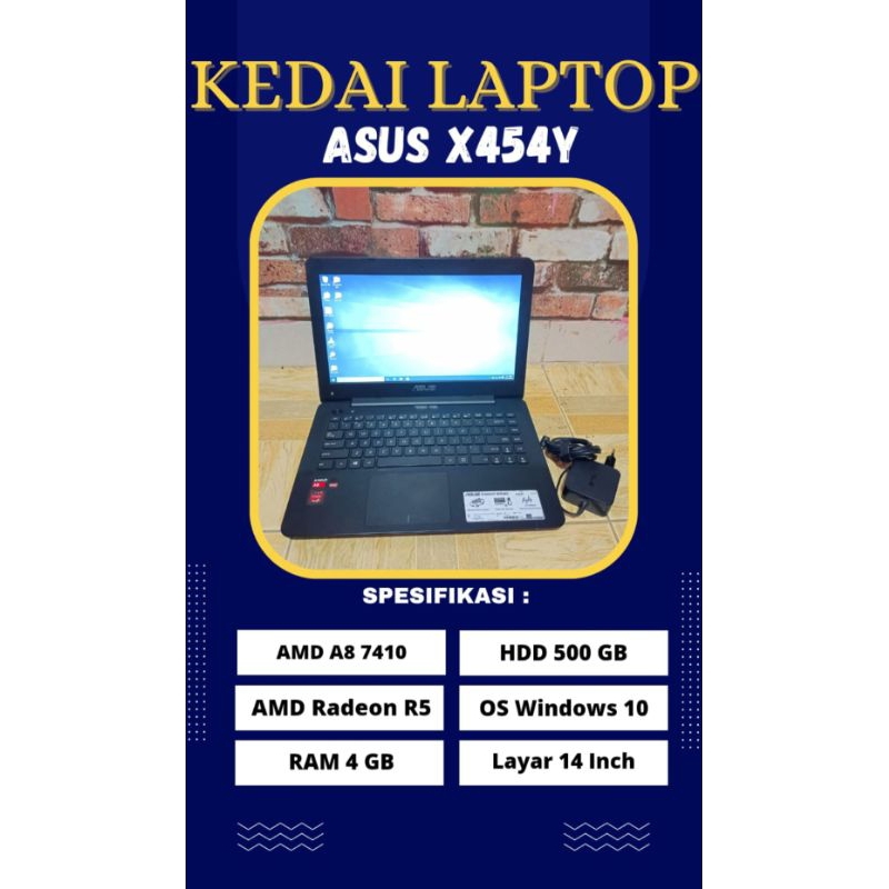 ASUS X454Y | AMD A8 | RADEON R5 | 4 GB | 500 GB