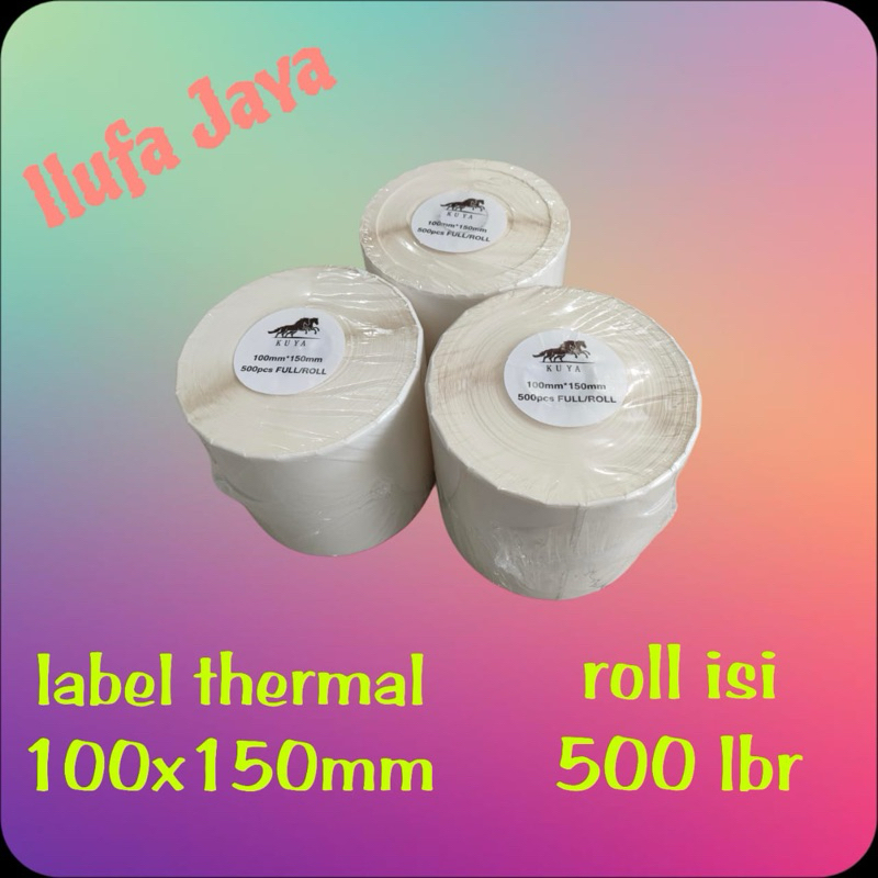 

LABEL STICKER THERMAL 100x150 A6 LABEL KIRIMAN ON LINE / BARCODE - ROLL 500 PCS