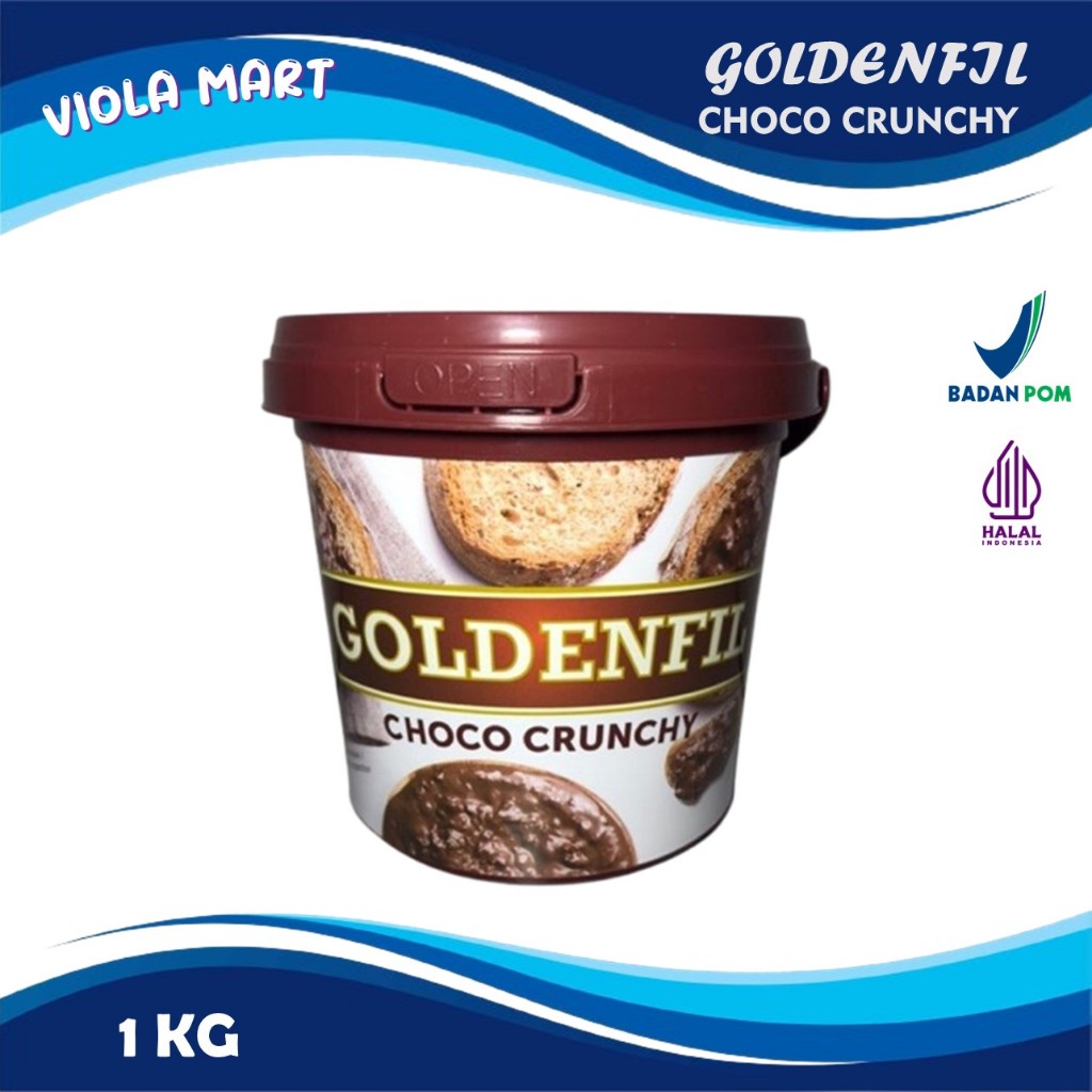 

GOLDENFIL CHOCO CRUNCHY Kemasan Pail 1kg