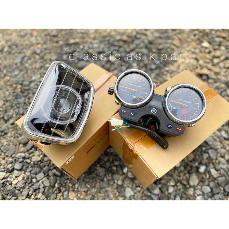 Lampu biled rx king new oval set spidometer bulat biled rx king set speedometer