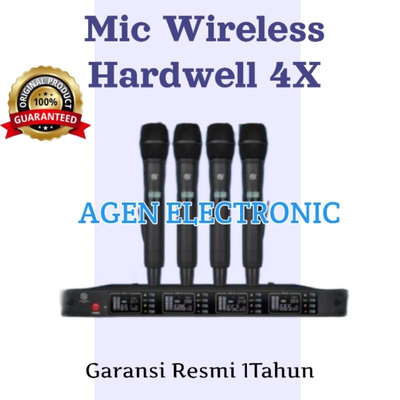 Mic Wireless Hardwell 4X Original Handheld