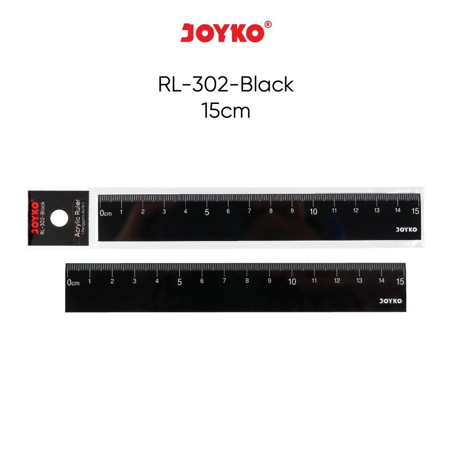 

PENGGARIS 15 CM JOYKO BLACK RL-302 | PENGGARIS HITAM JOYKO | MITRA ABADI KATALOG