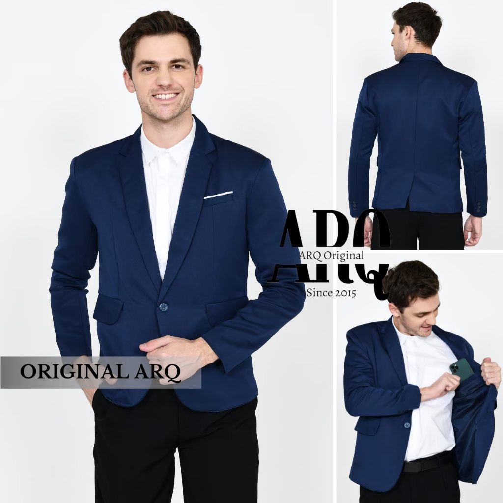 blazer cowok casual jas blazer pria model slimfit jas pria casual santai jas kantor jas kerja jas un
