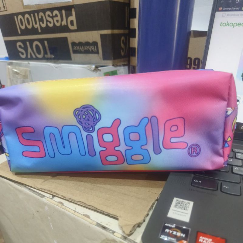 

smiggle Pencil case Twinzip rainbow