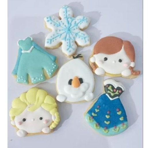 

SATUAN cookies karakter frozen elsa anna olaf