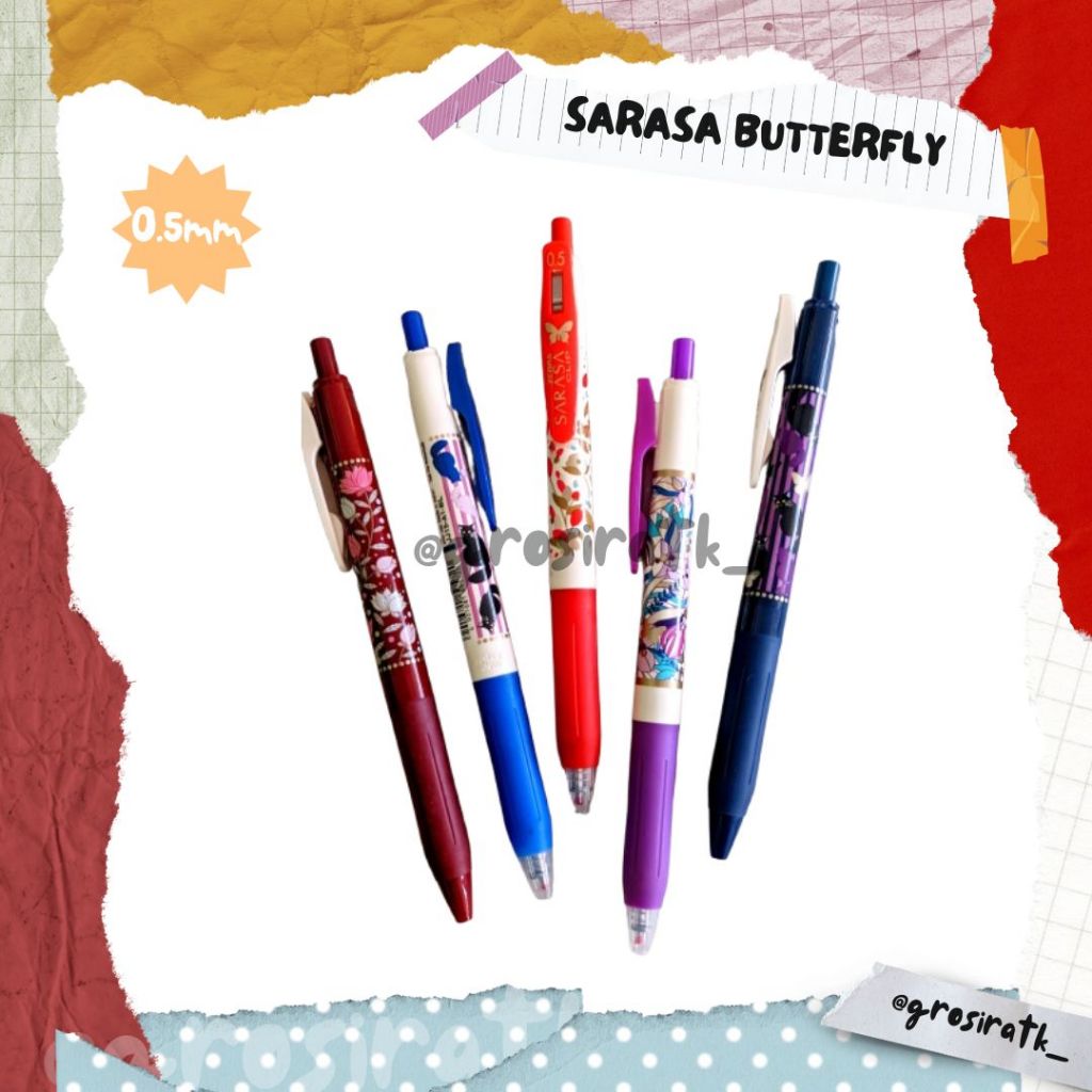 

Pulpen Gel Sarasa Butterfly Series Limited Edition - 0.5MM