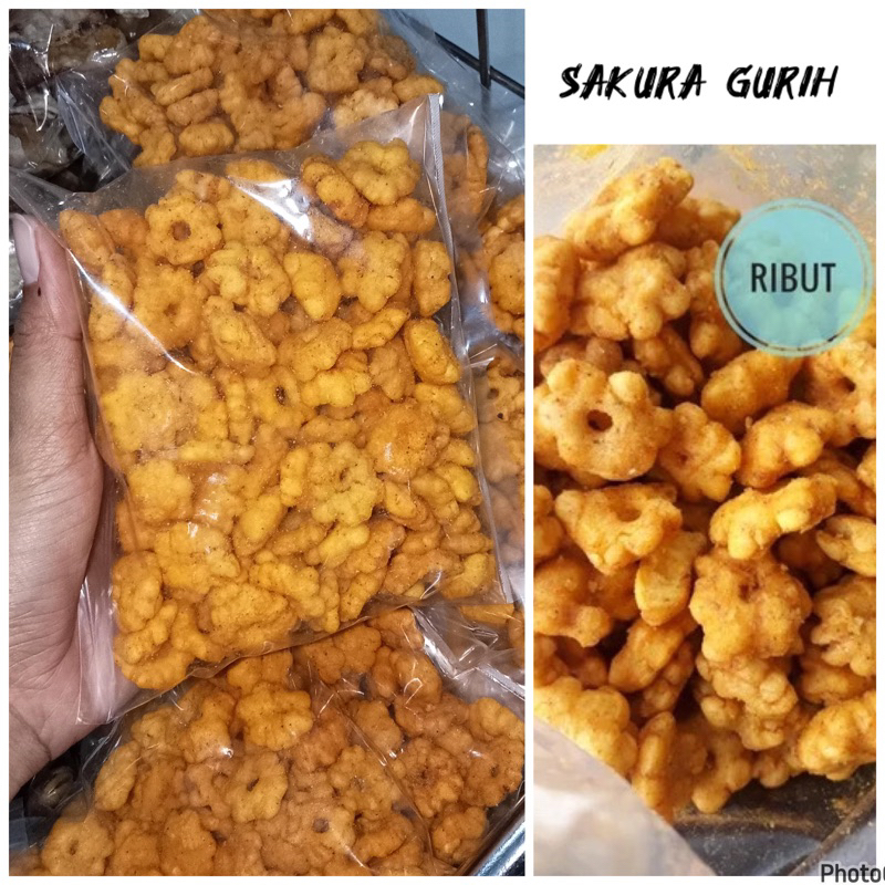 

SNACK Sakura kembang ribut gurih bumbu 10rban