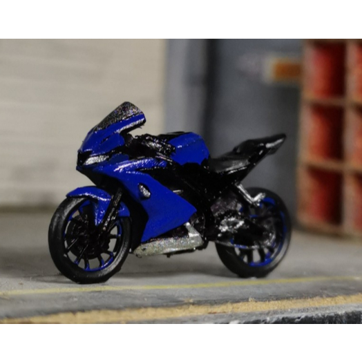 3D Receh Motor Yamaha R15 V3 Aksesoris Diorama Diecast miniatur Motorcycle R 15