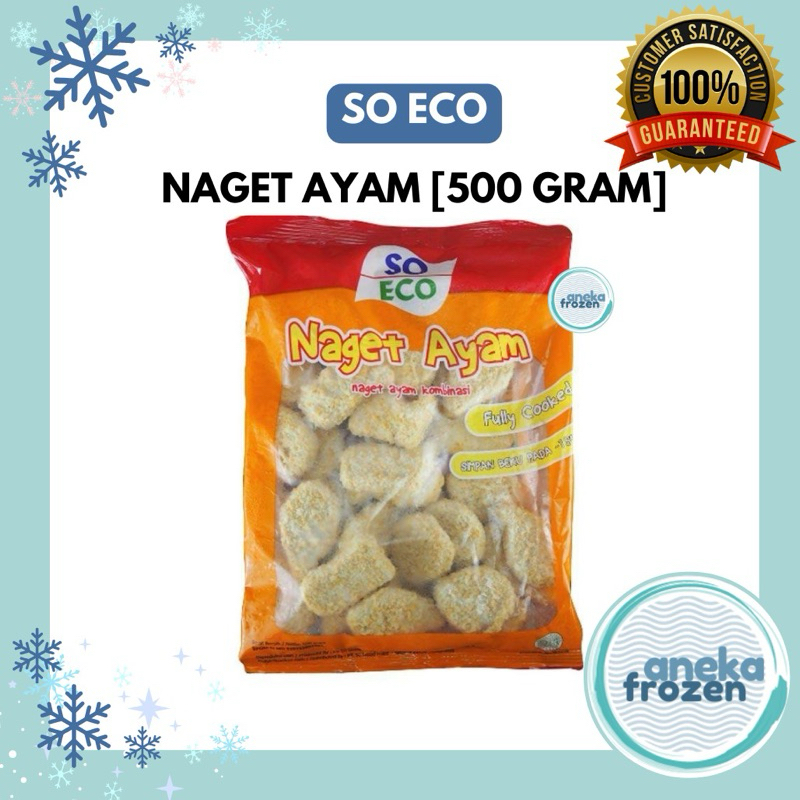 

so eco nuget 500 gram aneka frozen malang naget nugget