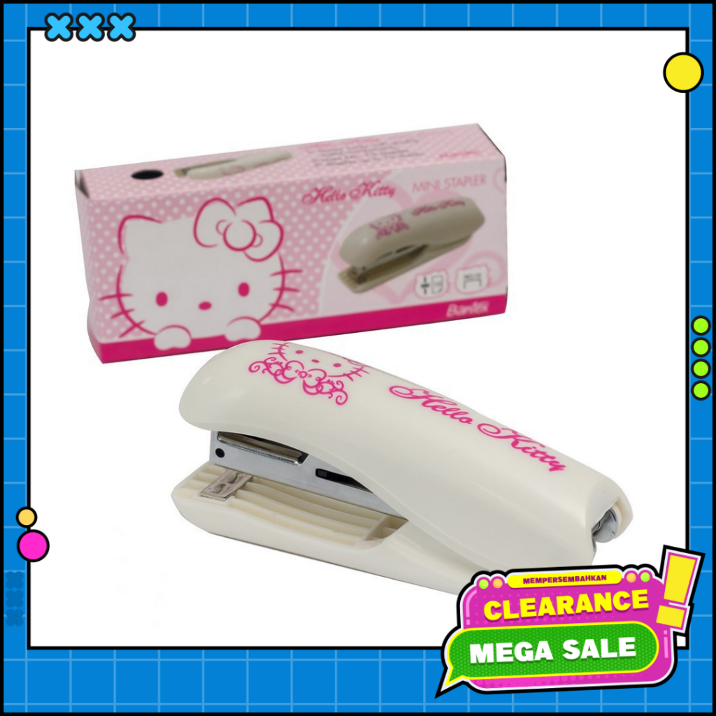 

[BMS Bekasi] Bantex Stapler Mini Motif Hello Kitty - 9330A07HK [Clearance]