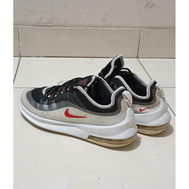 Sepatu Sneakers Pria NIKE AIRMAX AXIS White BlackSport Red Platinum SECOND ORIGINAL 95% MULUS