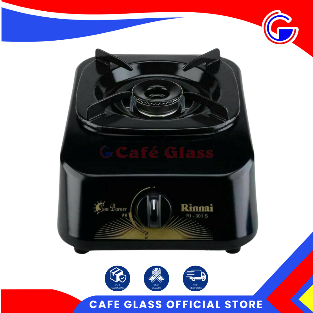 KOMPOR RINNAI RI-301S | KOMPOR SATU TUNGKU | KOMPOR RINNAI | REGULATOR GAS