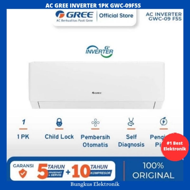 AC GREE INVERTER 1PK 09F5S/I AC GREE INVERTER 1 PK