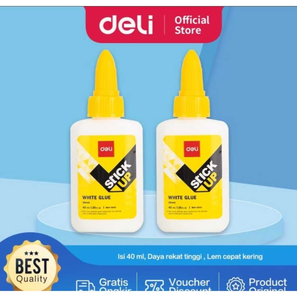 

DELI Lem Cair Putih 40 ml / cepat kering melekat sangat kuat tidak beracun E39445