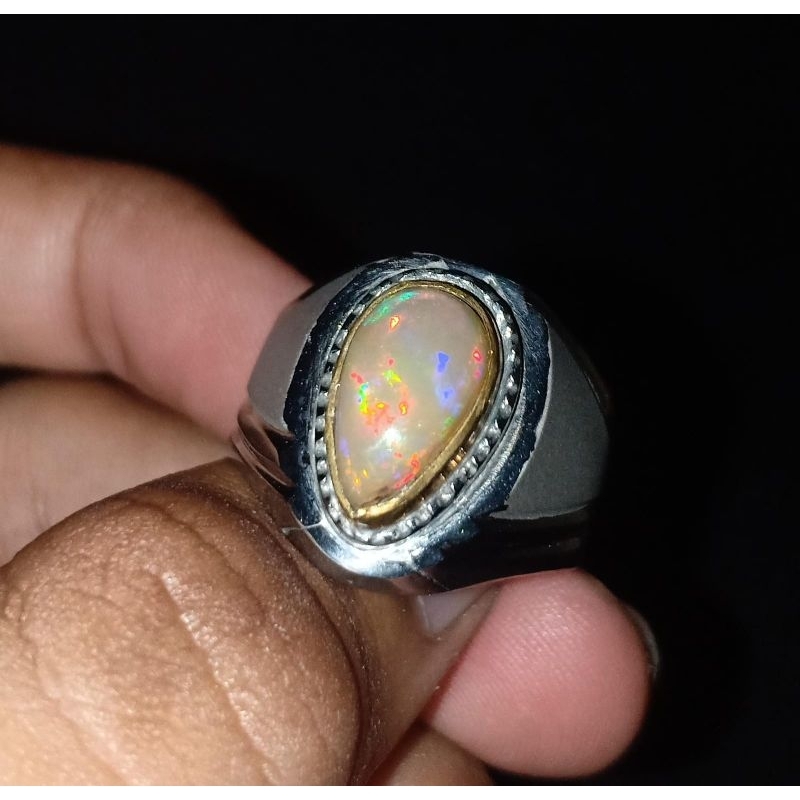 batu kalimaya brown opal (kalimaya teh) asli natural
