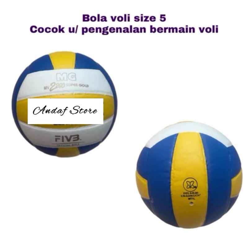 BOLA VOLI NO MV 2200 GOLD BUAT ANAK SD