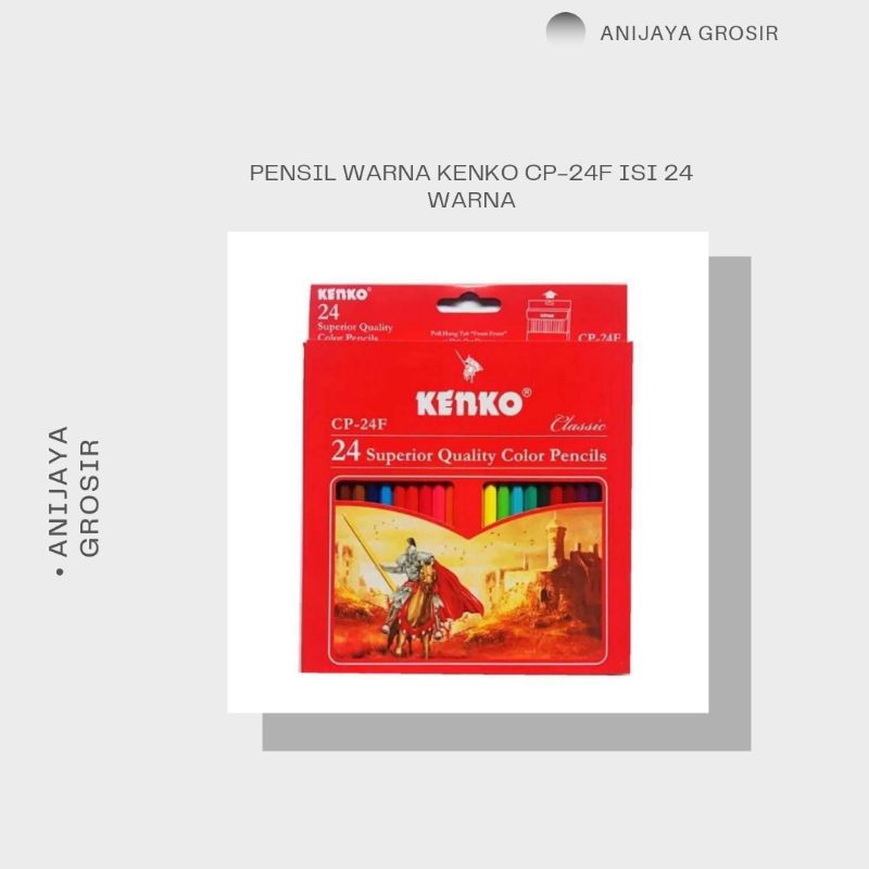 

PENSIL WARNA KUALITAS SUPER MEREK KENKO 1SET ISI 24 WARNA [CP-24F/SPR] SAMPARI