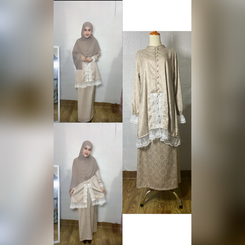 baju kurung bahan armani silk warna coksu