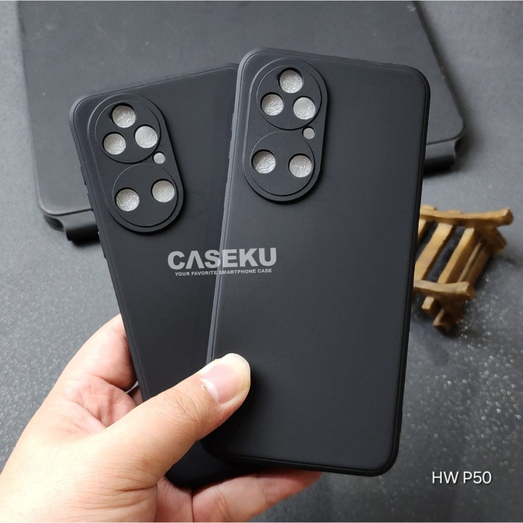 Huawei P50 Huawei P40 Huawei P40 Pro Case Softcase Candy Macaron Square Black Polos Case Huawei P50 