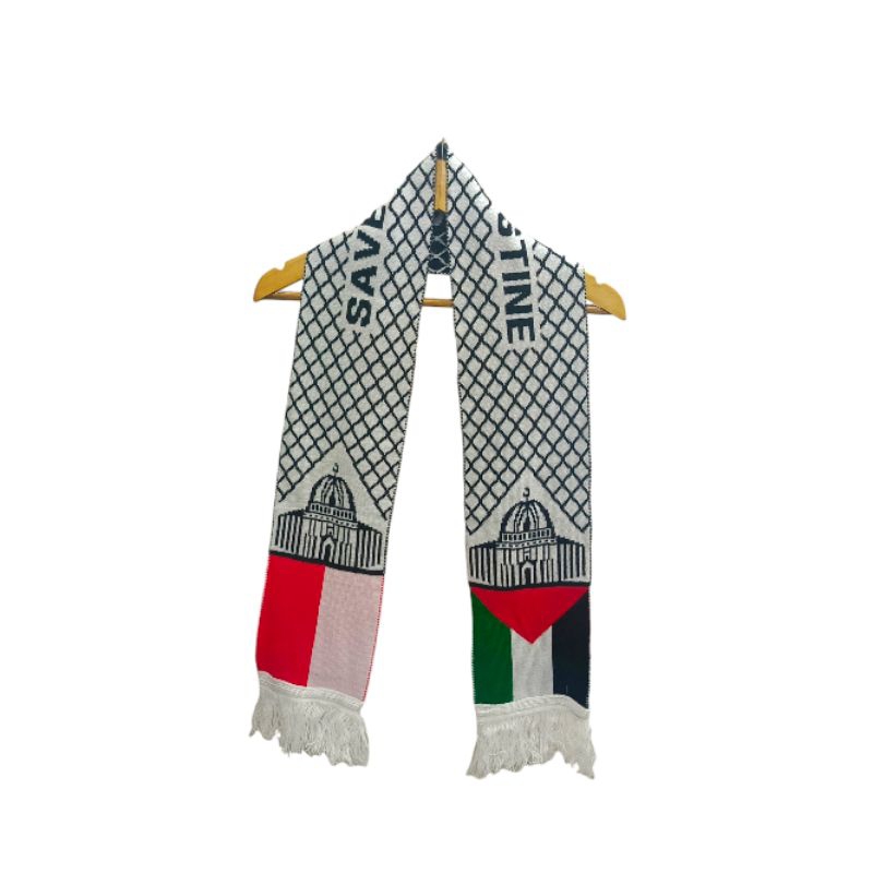 syal save palestine - syal umroh - syal premium